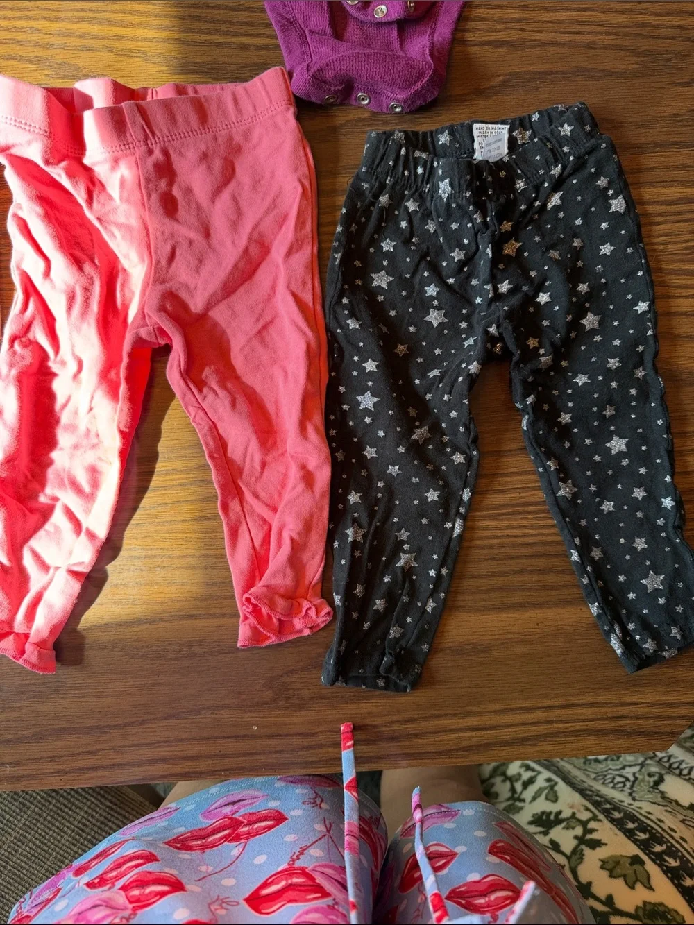 Baby 12m Girls 4 pants, 1 long sleeve onsie, 3 long sleeve shirts, 2 jackets, +